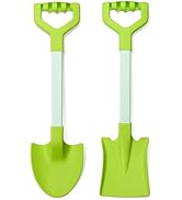 QINGLER 20” Long Sand Beach Shovels for Kids Heavy Duty Plastic Summer Sand Scoops Spades Toy San...