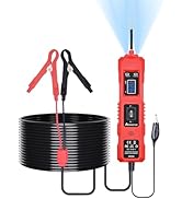 AERMOTOR 6V-48V DC Car Power Circuit Probe Tester with Dual LED Lights,Circuit Tester Automotive,...