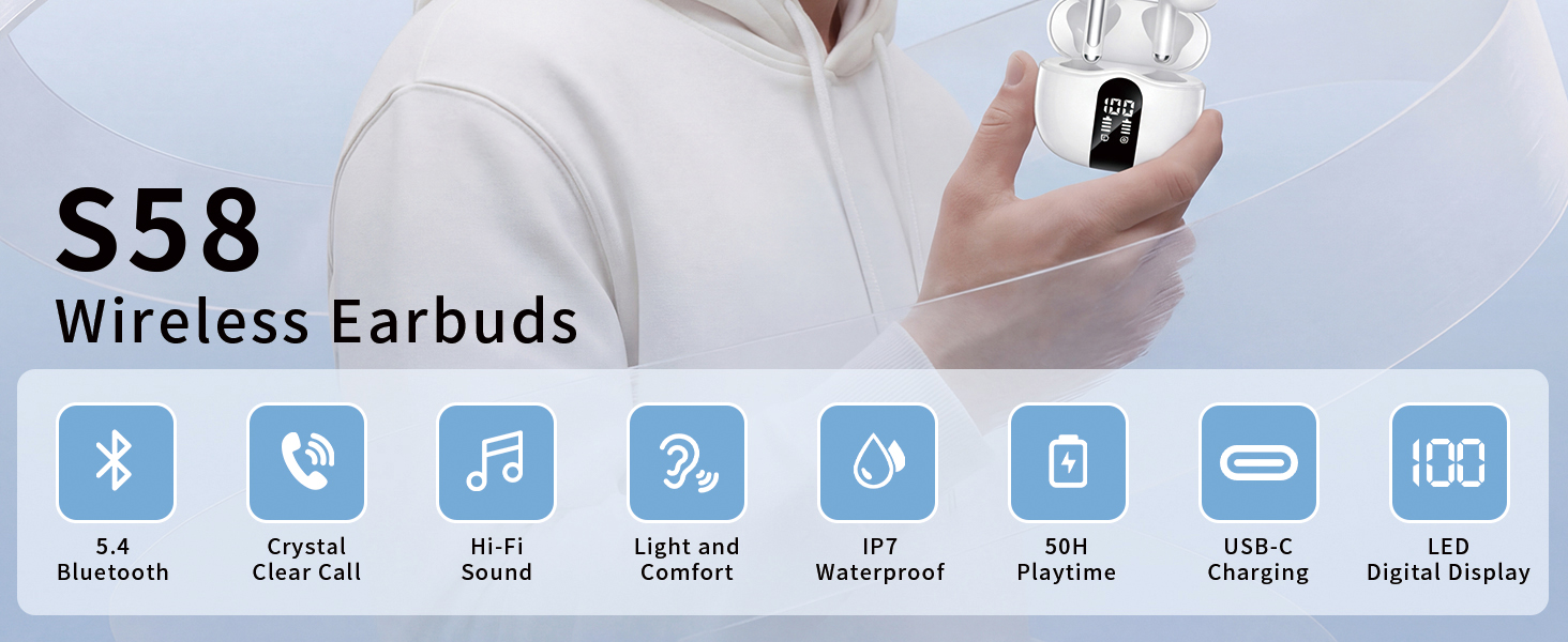 Bluetooth 5.4 Headphones