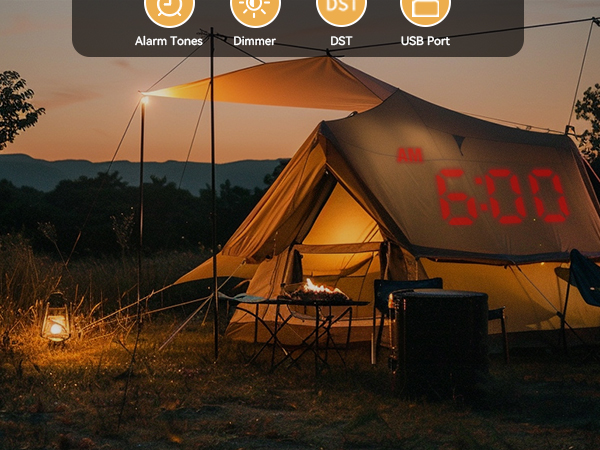 Projector Alarm Clock for Outdoor