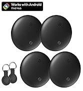 Midlocater Air Tracker Tags-4 Pack for Android, Item Locator Key Finder Works with Find Hub App, ...