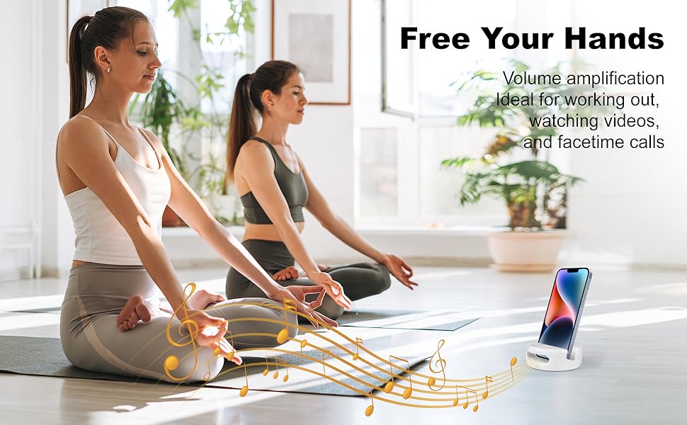 Cell phone holder for relaxation and entertainment