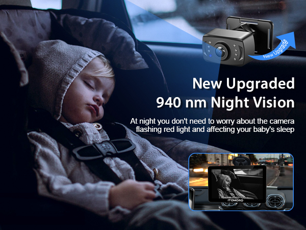 car camera for baby with night vision