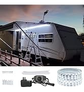 Marreal Rv Led Lights Exterior, 19.6FT Rv Awning Lights,Rv Led Light Strip Outdoor Waterproof 12v...