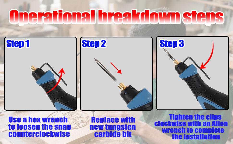 25W 6 Speed Engraving Pen