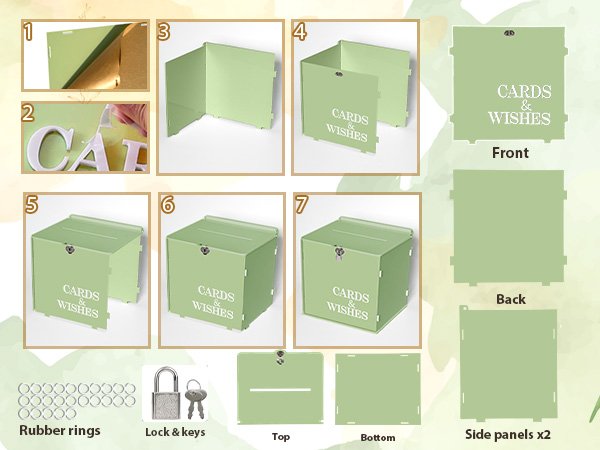 card box for wedding