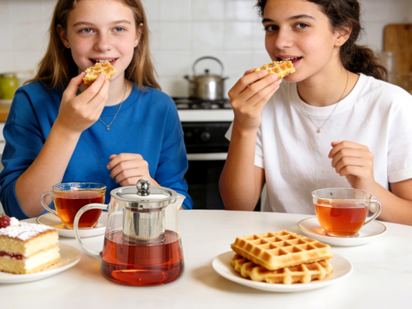 Glass Teapot Stovetop 18.6 OZ, Borosilicate Clear Tea Kettle