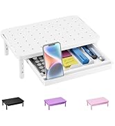 WALI Computer Monitor Stand with Storage, Desk Monitor Riser 3 Height Adjustable, Laptop Riser wi...