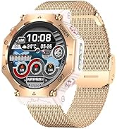 ZL-SW8 (Rose Gold) 1.39" Stylish Smartwatch for Men, Bluetooth Calling, AI Voice Assistant, 107 S...