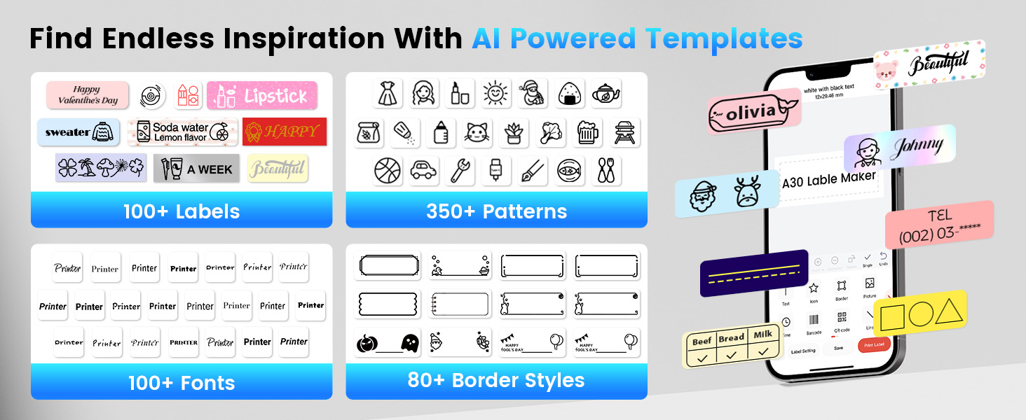 phomemo D30 A30 Label maker machine