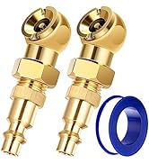 SARDVISA 2-Packs Portable Air Chucks, Solid Metal Closed Ball Air Chuck with 1/4