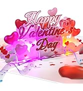 Ribbli Valentines Day Cards, Light and Musical Valentines Card, Happy Valentine's Day Card, Pop U...