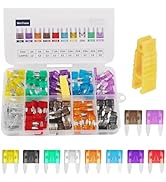 120PCS Car Mini Fuse Kit with Fuse Puller Tool,Blade Car Fuses Assortment Kit Includes 35A 30A 25...