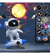 SFOUR Star Projector Galaxy Night Light,Rocket Astronaut 12 Sheets of Film to Meet The Fantasy of...