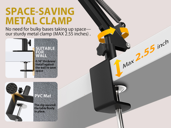 lager magnifying glass with clamp