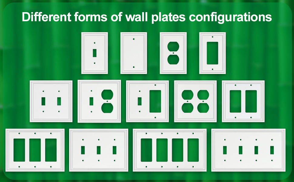 White Light Switch Covers