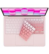 MasiBloom Silicone Keyboard Cover Skin for 2026 MacBook Neo 13 inches A18 Pro with Touch ID Anti-...