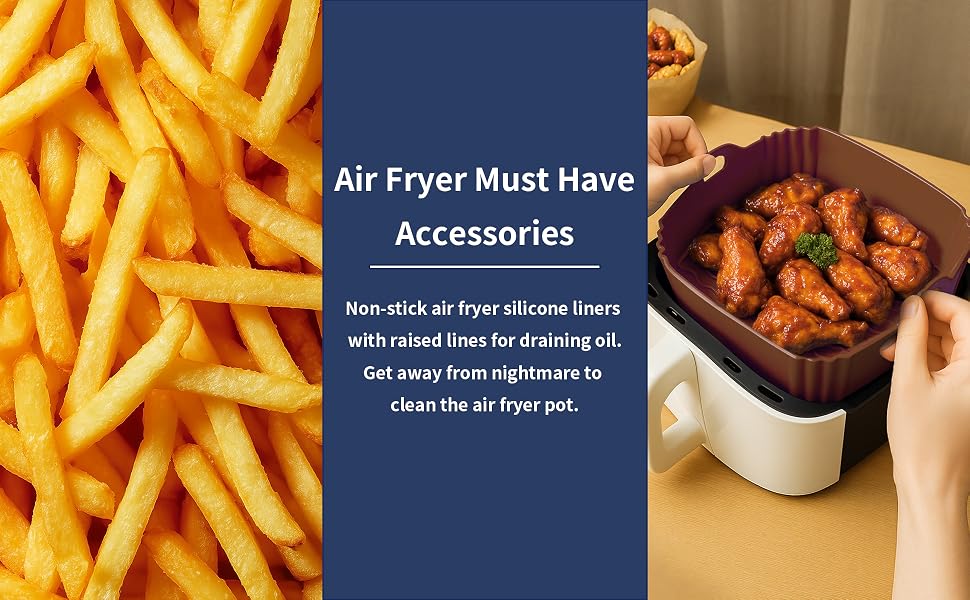 air fryer sheets silicone air fryer basket liners liners for air fryer basket
