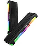 EZDIY-FAB RH01 ARGB RAM Heatsink, RGB Memory Heat Spreader for DDR5 DDR4, Aluminum RAM Cooler wit...