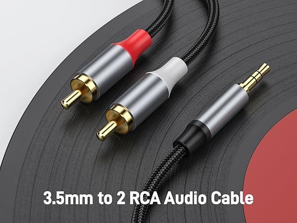 3.5mm to 2 RCA Audio Cable