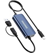 USB C Video Capture Card 1080P 60FPS, Type C to USB-A/C Input, USB 3.0,100W PD with Low Latency f...