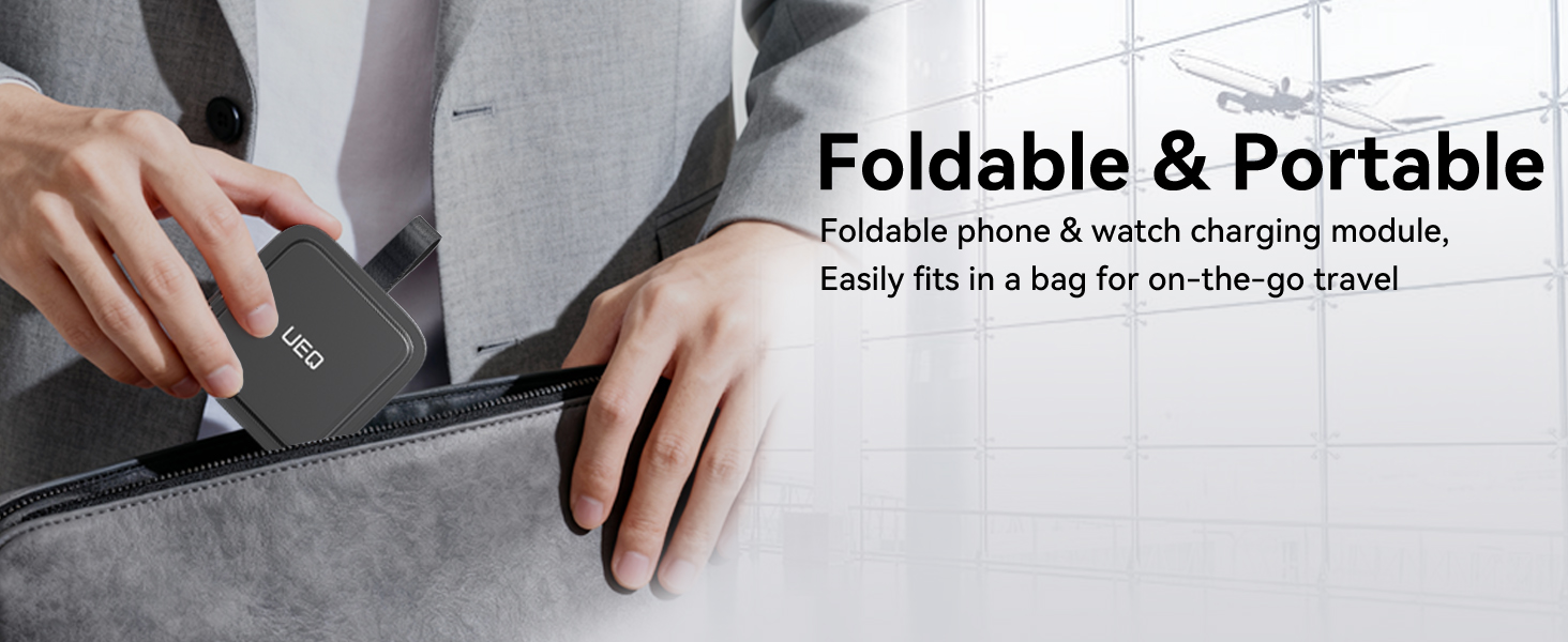 foldable 3 in 1 wireless charging station