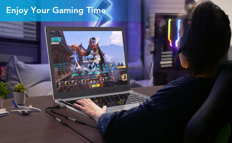 headphone splitter, 3.5mm splitter, headphone mic splitter, headset splitter cable for headset