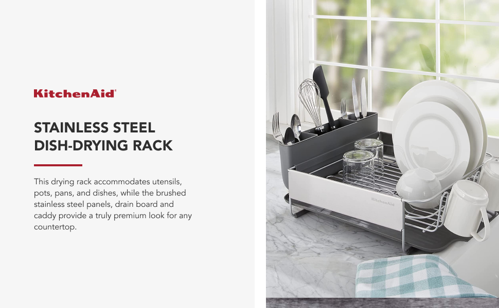 KitchenAid Full Size Stainless Steel Dish-Drying Rack