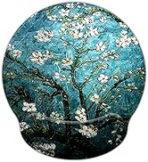 Mouse Pads for Computers Van Gogh Ergonomic Memory Foam Nonslip Wrist Support-Lightweight Rest Mo...
