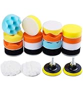 MIDO PROFESSIONAL ABRASIVE Buffing Pads For Drill 22PCS Foam Drill Buffing Kit Car Drill Polishin...