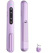 QUI Presentation Clicker for PowerPoint, RF 2.4GHz USB Wireless Presenter Remote with Volume Cont...