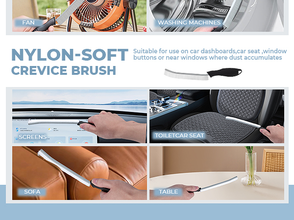 Hard Bristle Crevice Cleaning Brush