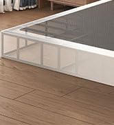 Lutown-Teen 10 Inch Queen Box Spring High Profile, Heavy Duty Metal Box Spring Bed Base with Fabr...