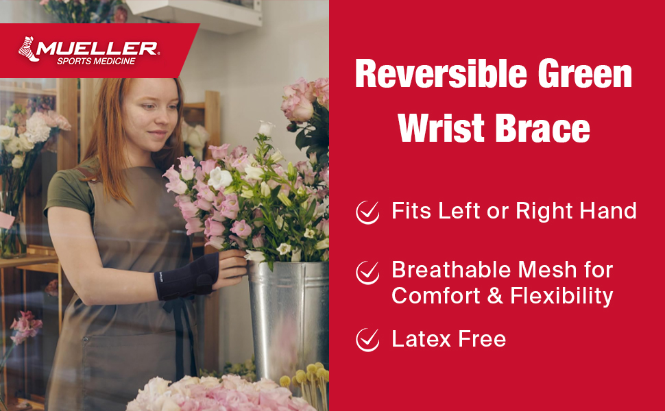 Reversible Green Wrist Brace