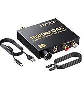 PROZOR 192kHz Digital to Analog Audio Converter Support Dolby AC-3 DTS 5.1CH with Volume Adjustab...