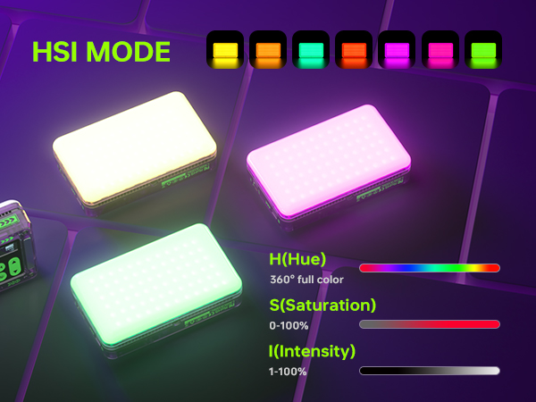 VILTROX Magnetic RGB Video Light 360° Full Color Portable LED Camera Light Panel 