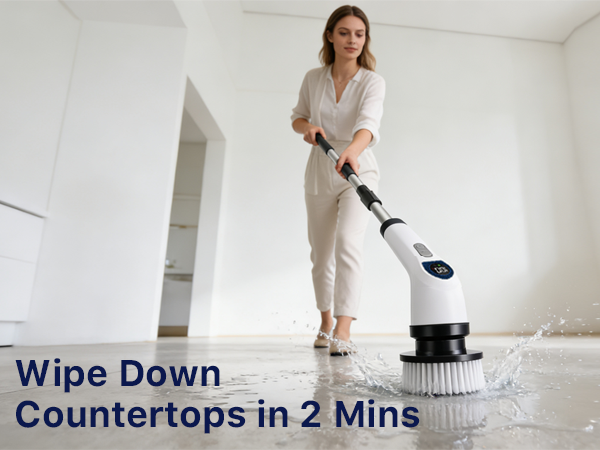 long handled scrubbers electric