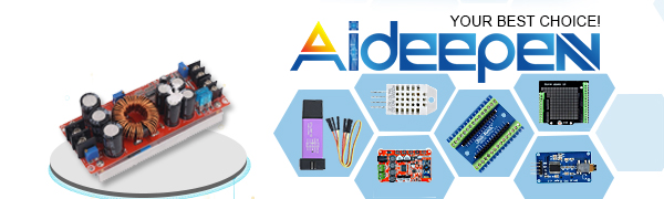 Aideepen 1200W 20A DC Converter Boost Car Step-up Power Supply Module 8-60V to 12-83V