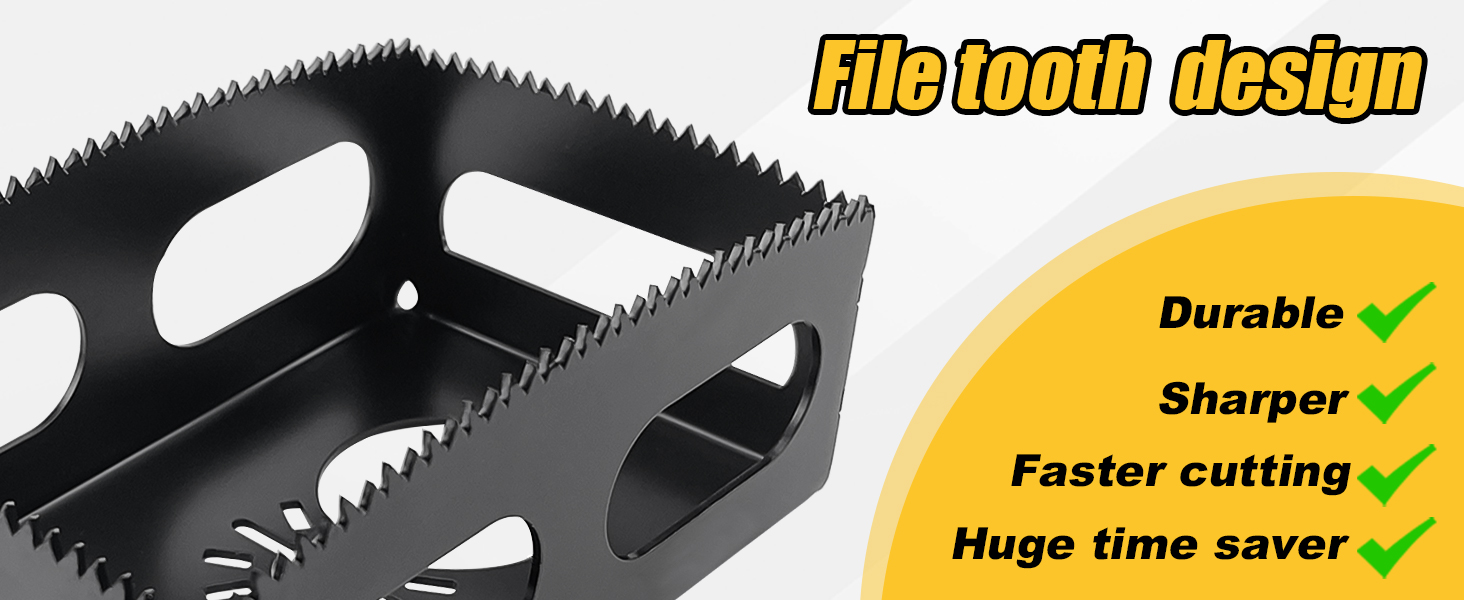 File-tooth design,Excellent Blade for Cutting Outlet Boxes