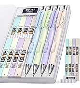 Nicpro 4 PCS Pastel Mechanical Pencil 0.7mm, Cute Fast Click Mechanical Pencils Set with 8 Tubes ...