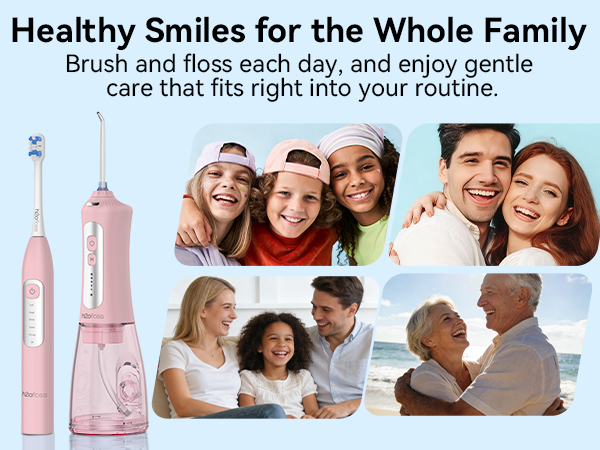h2ofloss electric toothbrush and water flosser combo