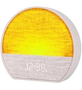 Emerson CKSS7801WM Sunrise Smartset Alarm Clock with White Noise, 4 Soothing Sounds and 2 Wake up...