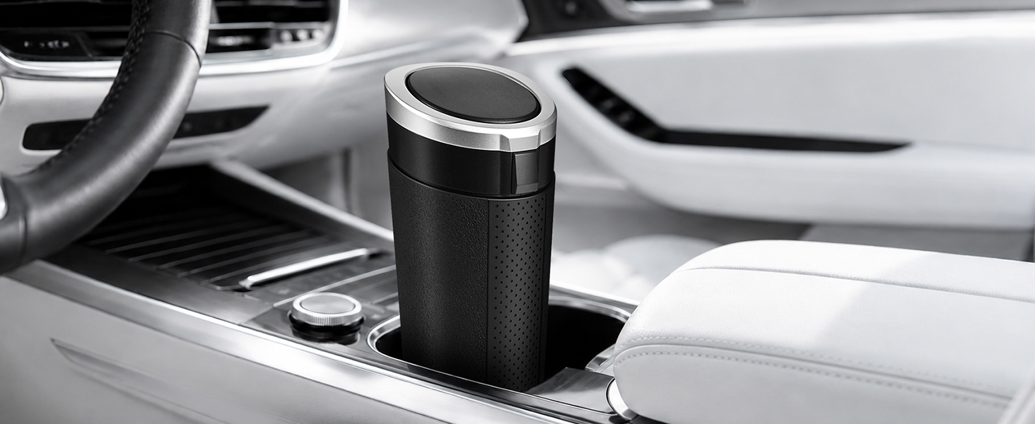 car garbage can