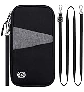 BKNOOU Passport Holder Family Rfid Blocking Travel Document Organizer,Travel Passport Wallet Wate...