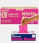 Supmedic Nitrile Exam Gloves, 4 Mil MED+ Powder-Free Latex-Free Cooking Food-Safe Disposable Medi...