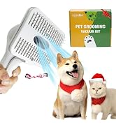IZSOHHOME Dog Cat Brush for Shedding and Grooming,Self Cleaning Slicker Brush,Massage the skin,Ea...