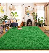 Amearea Premium Soft Area Rug 4x5.3 Feet, Green Rugs for Living Room, Fluffy Carpet for Bedroom N...
