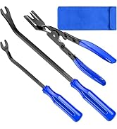 Doaho Car Clip Removal Tool, 3 Pcs Panel Clip Pliers Set Fastener Remover, Auto Retainer Clip Tri...