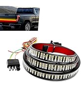 Icyfond Tailgate Light Bar, 12V 60-inch Led Tailgate Light Bar Strip, Triple Row High Brightness ...