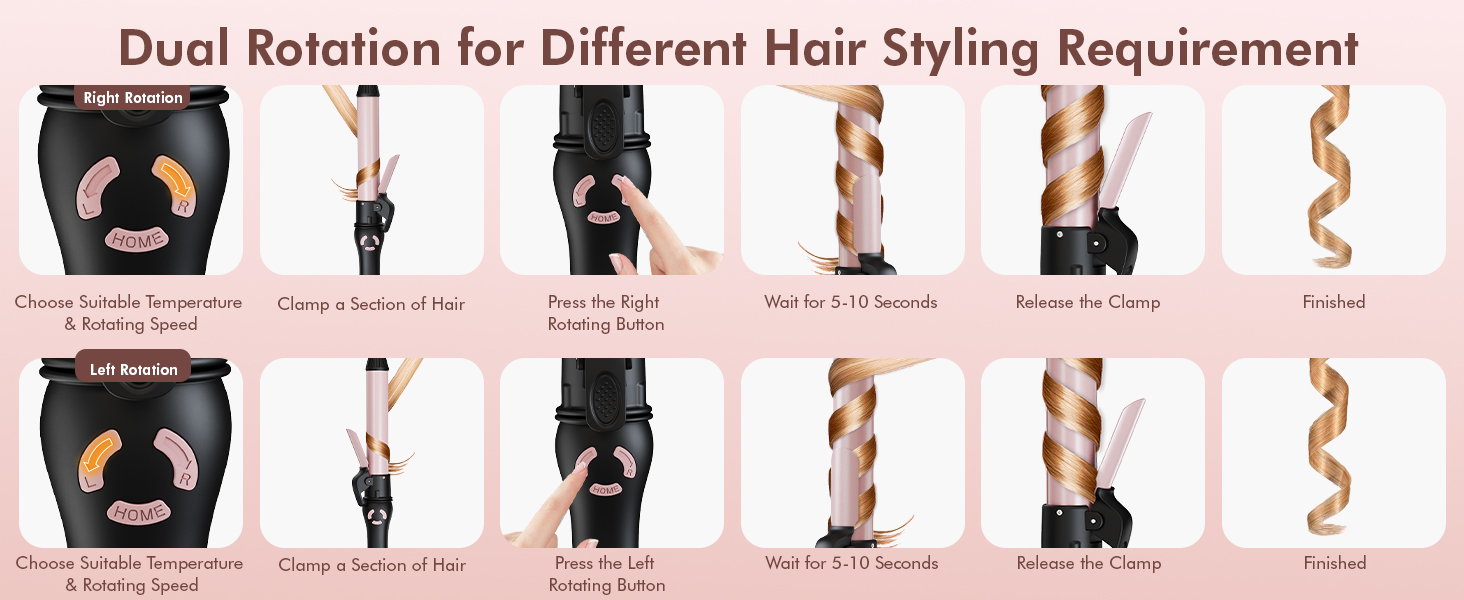 rotating curling iron